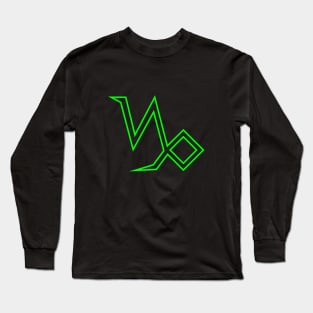 Zodiac Sign: Capricorn (Outline) Long Sleeve T-Shirt